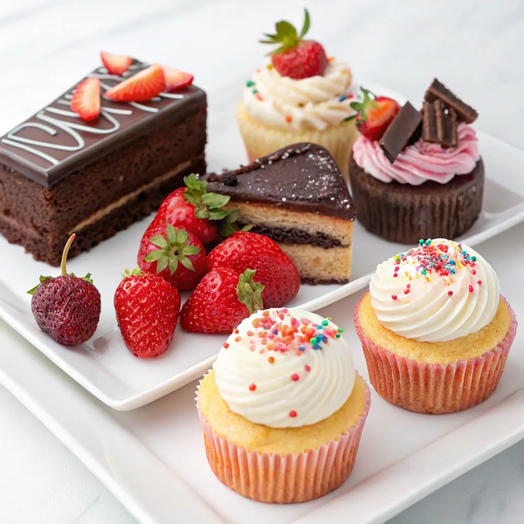 A delicious assortment of desserts